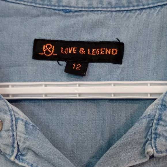 Old Navy Light Blue Casual Button Down Shirt - Picture 4 of 7